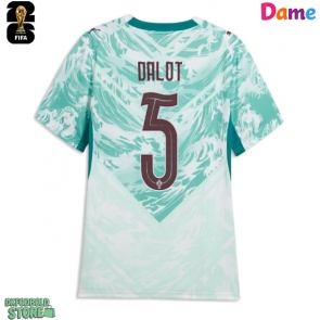 Portugal Diogo Dalot #5 Replika Udebanetrøje Dame VM 2026 Kortærmet